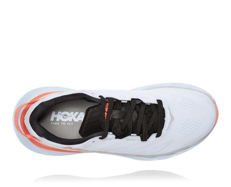 Running Shoes Womens - Hoka One One Elevon 2 - White - CWQNUIK-29